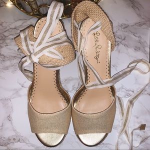 Lilly Pulitzer “Alyssa” Wedges / Heels / Sandals